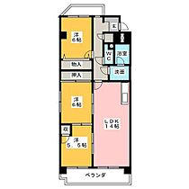 ビルド延珠・ＢＵＩＬＤ延珠  ｜ 愛知県名古屋市名東区延珠町（賃貸マンション3LDK・2階・74.83㎡） その2