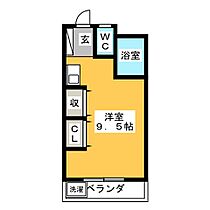 メゾン小嶋  ｜ 愛知県名古屋市名東区藤が丘（賃貸マンション1R・4階・22.68㎡） その2