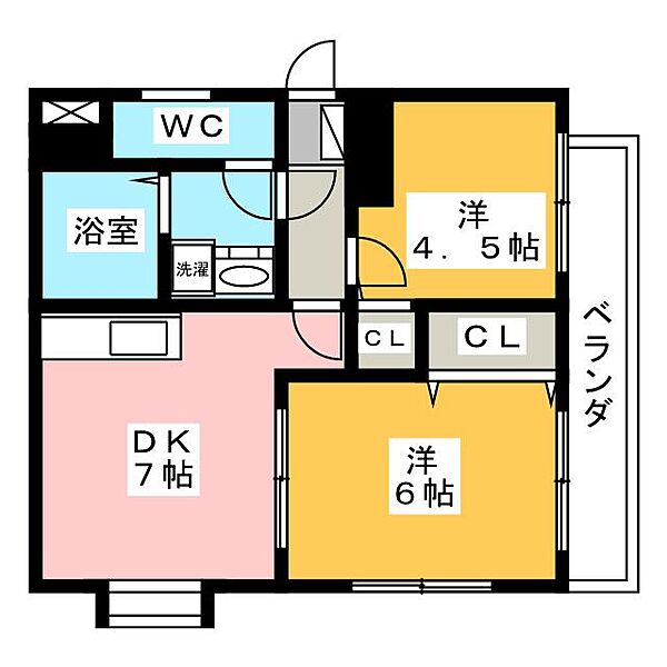 エル・アモール ｜愛知県名古屋市千種区池上町１丁目(賃貸マンション2DK・3階・46.81㎡)の写真 その2