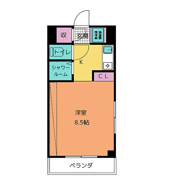 ジョイフル社台 ｜愛知県名古屋市名東区社台３丁目(賃貸マンション1K・4階・23.10㎡)の写真 その2