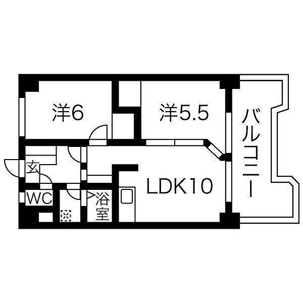 五反田ハイツ ｜愛知県名古屋市名東区牧の原１丁目(賃貸マンション2LDK・3階・48.72㎡)の写真 その2