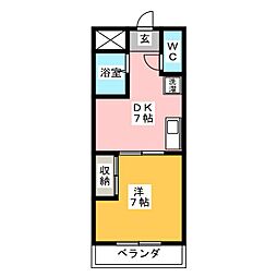 間取図画像 1DK