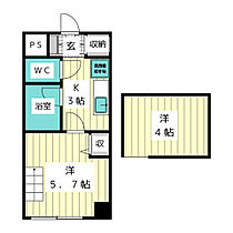 ジュネス大針  ｜ 愛知県名古屋市名東区大針１丁目（賃貸マンション1K・2階・19.74㎡） その2