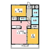 クレストハイム引山  ｜ 愛知県名古屋市名東区引山１丁目（賃貸マンション2LDK・1階・58.50㎡） その2