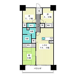 間取図画像 3LDK