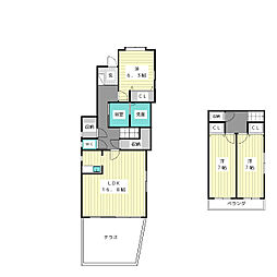 グリニッジハウス 3LDKの間取図画像