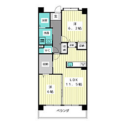 間取図画像 2LDK