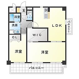 ソフィアメゾン 2LDKの間取図画像