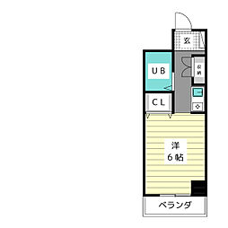 メゾン・ド・エトワール ワンルームの間取図画像