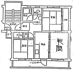 東島マンション 3Kの間取図画像