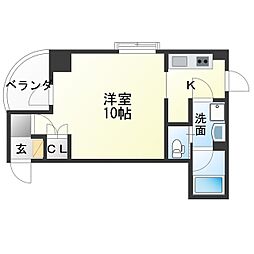 シテイライフ星ケ丘 ワンルームの間取図画像