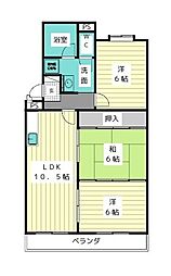 ビューラー牧の里 3LDKの間取図画像