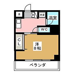 グリーンヒルズ猫洞 1Kの間取図画像