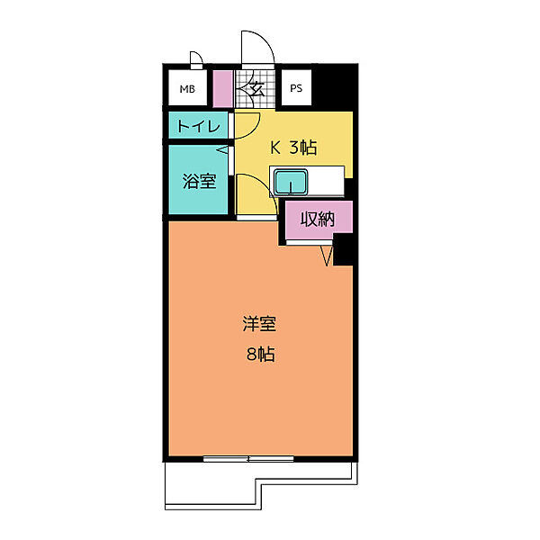 カオン青山 ｜愛知県名古屋市北区大曽根３丁目(賃貸マンション1K・5階・23.53㎡)の写真 その2