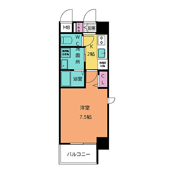 パルティール大曽根アネックス 304｜愛知県名古屋市北区山田１丁目(賃貸マンション1K・3階・25.12㎡)の写真 その2