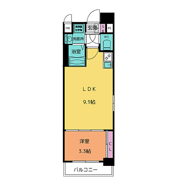 CREST TAPP大曽根II 1204｜愛知県名古屋市北区山田１丁目(賃貸マンション1LDK・12階・29.98㎡)の写真 その2