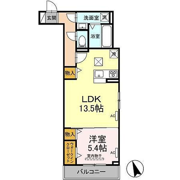 グレイス 103｜愛知県名古屋市東区大幸２丁目(賃貸アパート1LDK・1階・47.69㎡)の写真 その2