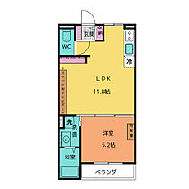 ウエストウイングV 203 ｜ 愛知県名古屋市北区上飯田北町４丁目37番（賃貸アパート1LDK・2階・36.62㎡） その2