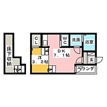 ブライト6大幸  ｜ 愛知県名古屋市東区大幸４丁目（賃貸アパート1DK・1階・25.98㎡） その2