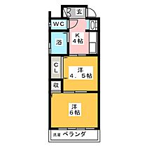 パトリ味鋺  ｜ 愛知県名古屋市北区東味鋺２丁目（賃貸マンション2K・2階・33.00㎡） その2