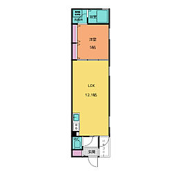 PHILIA　1st 3階1LDKの間取り