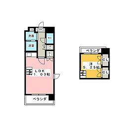 NEO JAPANESQUE　出来町 10階1LDKの間取り