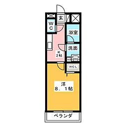 間取図画像 1K