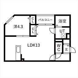 NAGOYA the NORTHGATE 301 3階1LDKの間取り