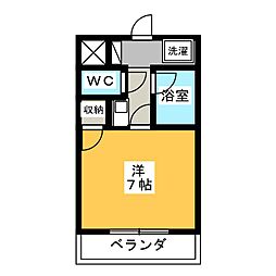 ミレニアム上飯田 1Kの間取図画像