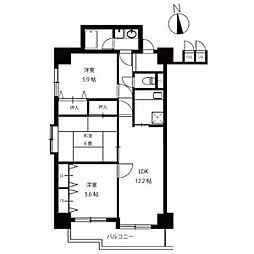 レグノアレッタ 3LDKの間取図画像