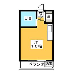 サンハイツ小山 ワンルームの間取図画像
