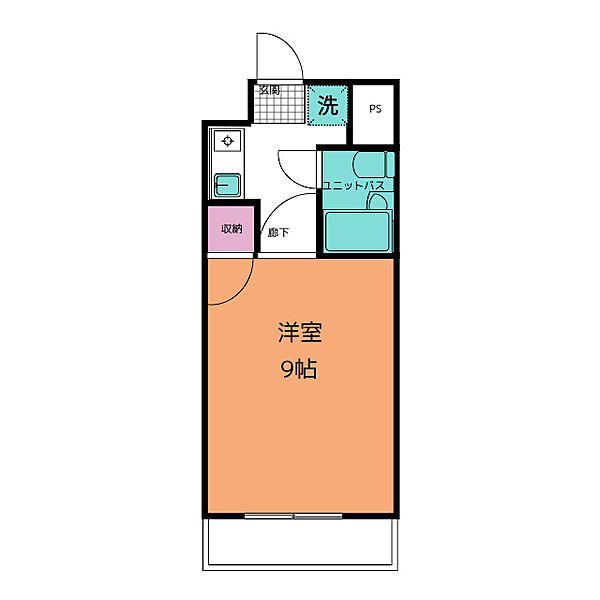 エスパシオ大野木 ｜愛知県名古屋市西区大野木１丁目(賃貸マンション1K・4階・24.48㎡)の写真 その2