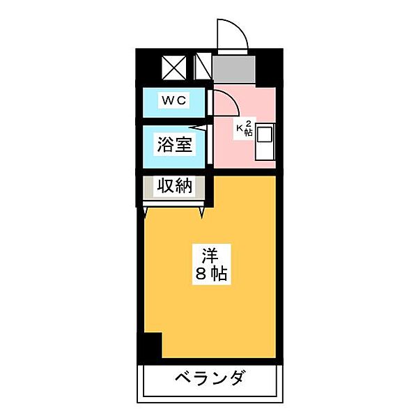 ルーチェパラシオ 401｜愛知県名古屋市西区中小田井２丁目(賃貸マンション1K・4階・21.08㎡)の写真 その2