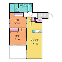 Stockel deux 102 ｜ 愛知県名古屋市西区中小田井５丁目193仮定（賃貸マンション2LDK・1階・61.84㎡） その2