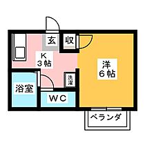 キャッスルしらかば  ｜ 愛知県清須市西枇杷島町小田井２丁目（賃貸マンション1K・2階・19.44㎡） その2