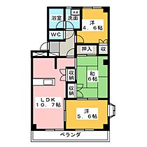 マロンステージB棟 101 ｜ 愛知県名古屋市西区比良１丁目（賃貸マンション3LDK・1階・57.75㎡） その2