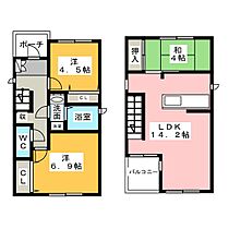 上橋町256ＫＯＤＡＴＥＸI　Ｃ C ｜ 愛知県名古屋市西区上橋町（賃貸一戸建3LDK・1階・69.57㎡） その2