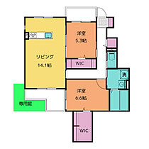 グランメルシー 101 ｜ 愛知県名古屋市西区坂井戸町34番（賃貸アパート2LDK・1階・68.47㎡） その2