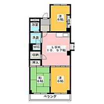 サンシャインＩＴＯ  ｜ 愛知県名古屋市西区八筋町（賃貸マンション3LDK・3階・62.91㎡） その2