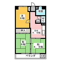 コーポ・コーデン 3DKの間取図画像