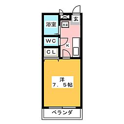 間取図画像 1K