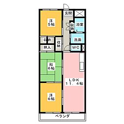 ジュニオ 3LDKの間取図画像