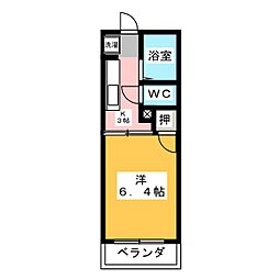 マ・メゾン290 1Kの間取図画像
