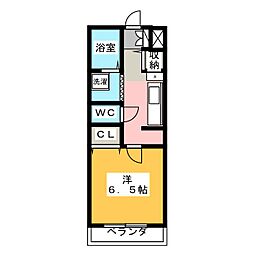 グレイスN.F 1Kの間取図画像
