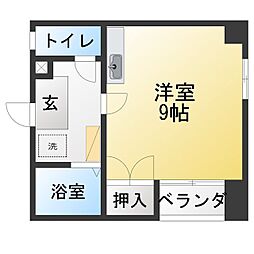 プチ・ファミーユ ワンルームの間取図画像