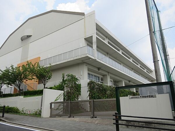 画像7:中学校「名古屋市立千種中学校まで942m」