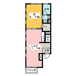 マヨザーマク 1LDKの間取図画像
