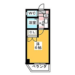 G1ビル本山 1Kの間取図画像