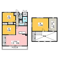C'sハーモニー春里 3LDKの間取図画像