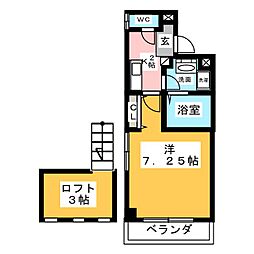 BrillanteMu-Ye 1Kの間取図画像
